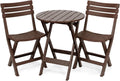 Brown 3pc Folding Patio Bistro Set