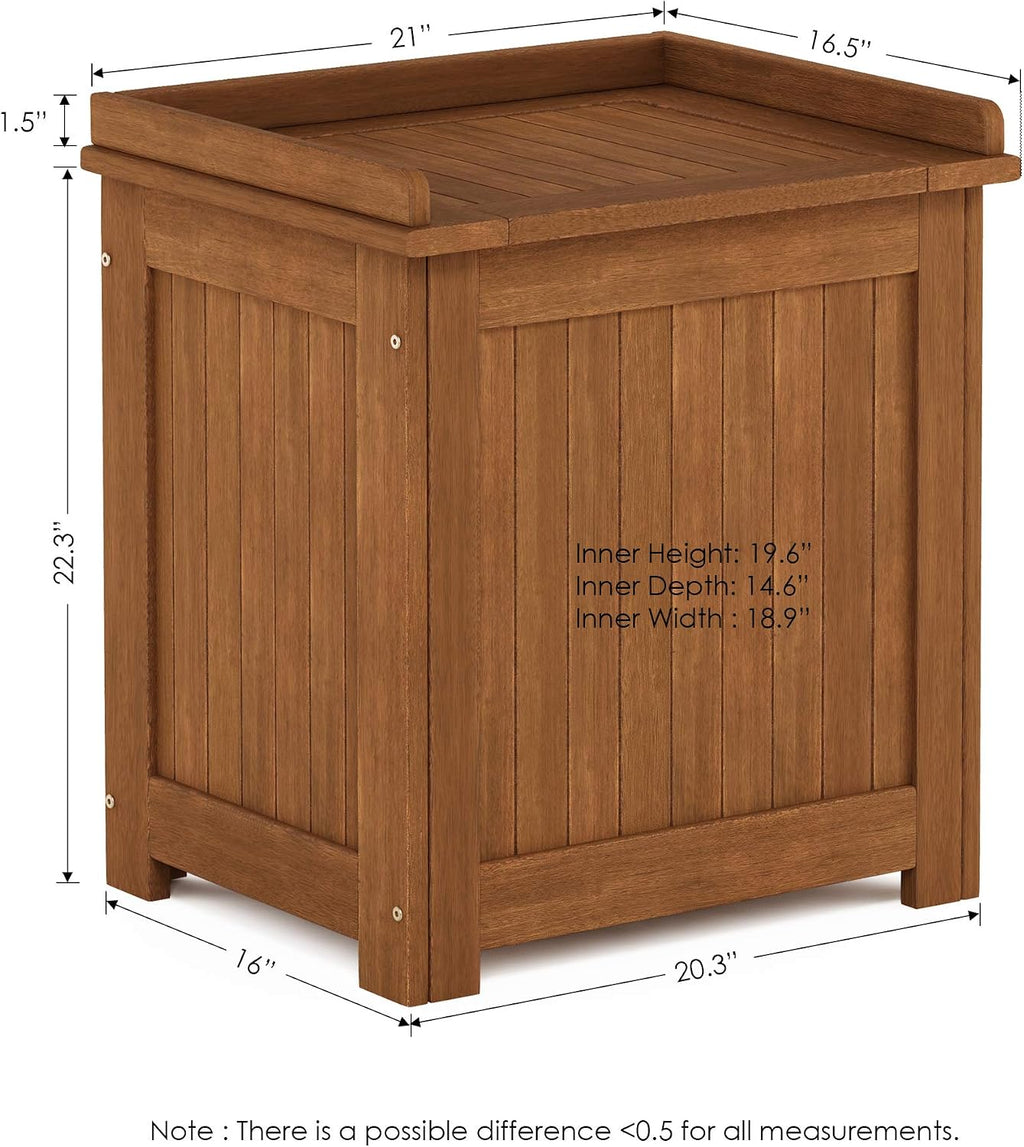 Natural Tioman Hardwood Outdoor Storage Box