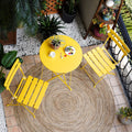 Yellow 3pc Folding Patio Bistro Set