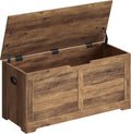 Honey Brown Farmhouse Storage Bench Chest