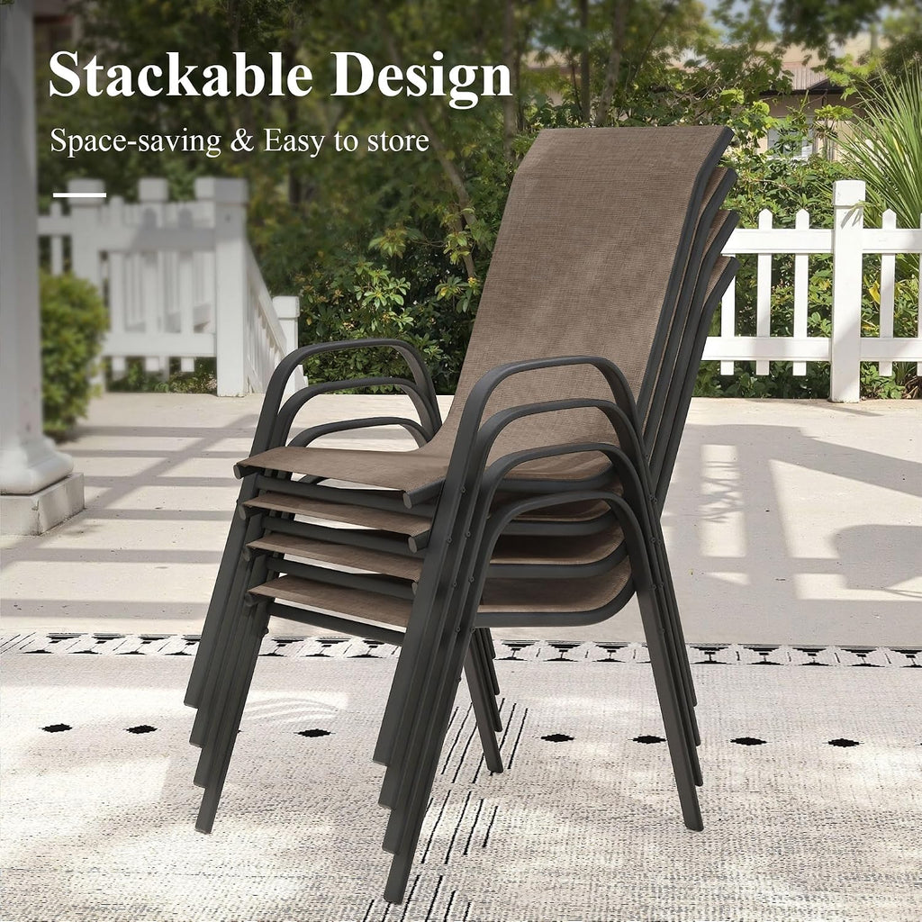3pc Stackable Small Patio Dining Set