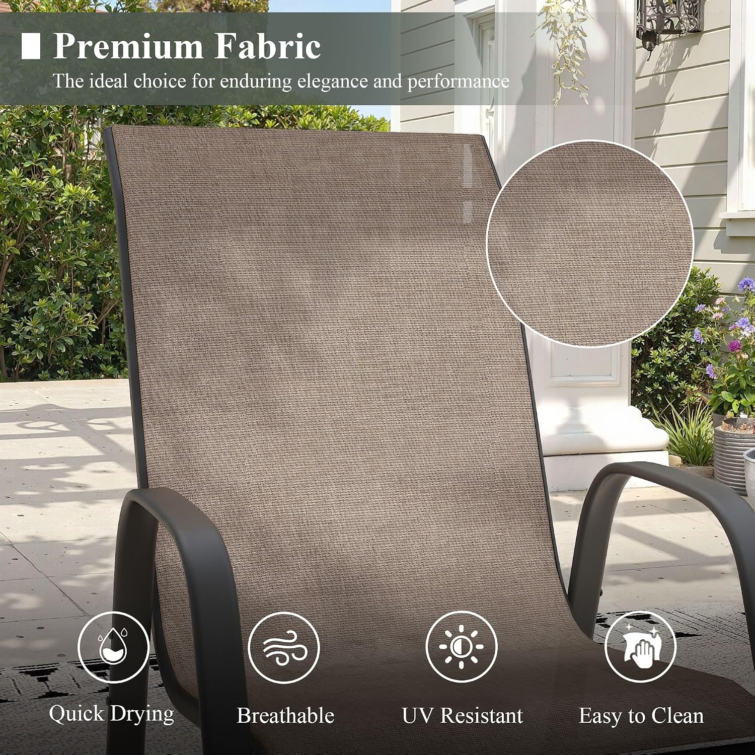 3pc Stackable Small Patio Dining Set